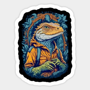 Hidden Kingdoms: Exploring Reptilian Realms Sticker